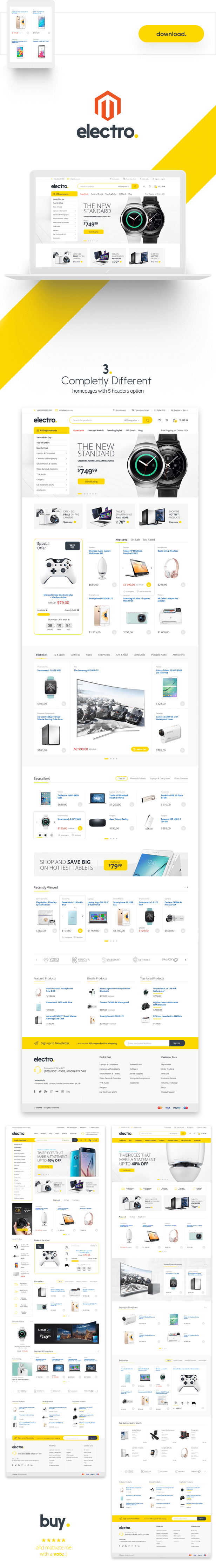 Electro Responsive Magento 2 Theme | RTL supported